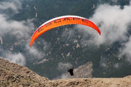 Paragliding from Tahtalı mountain (2365 m.)