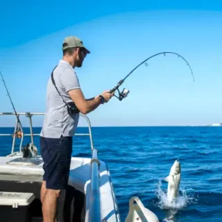 Присоединяйтесь к морской рыбалке в Кемере и экскурсии на катере! Включает завтрак, рыболовные снасти, инструктаж, купание, обед с вашим уловом, трансфер в отель и страховку.