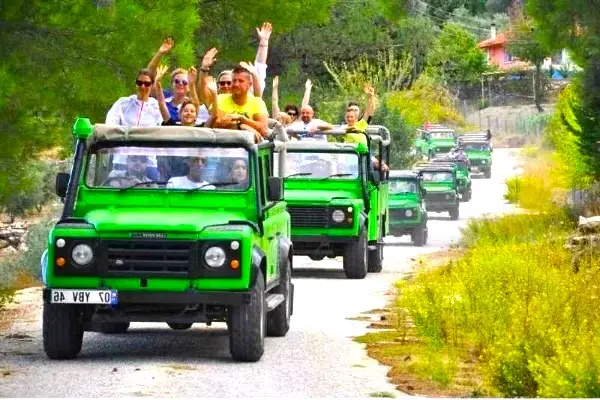 Join our Kemer Jeep Safari trip! Explore the Taurus Mountains, local villages, and rivers with a fun off-road adventure. Excursion includes lunch & transfers.