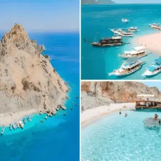 Yacht tour to Suluada Island – the Turkish Maldives – from Kemer. Crystal-clear waters, BBQ lunch, and hotel transfers included. Ideal for families!