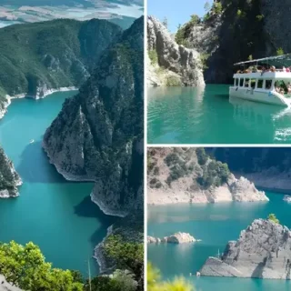 Прогулка на лодке по Зеленому каньону из Анталии с катанием на лодке, купанием, рыбалкой и обедом на берегу озера. Насладитесь видами Таврских гор и природой. Трансфер включен.