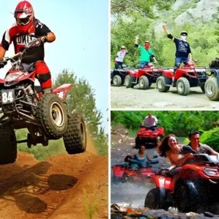 Испытайте захватывающее сафари на квадроциклах в Кемере! Прокатитесь по пыльным бездорожным тропам, насладитесь природой и почувствуйте адреналин в этом незабываемом приключении на квадроциклах.