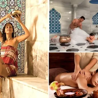 Расслабьтесь в настоящей турецкой бане в Кемере! Насладитесь сауной, скрабом для тела, пенным и ароматическим массажем, а также турецким чаем, чтобы получить идеальное спа-удовольствие.