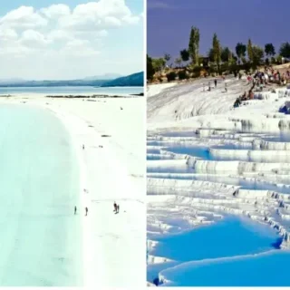 Осмотрите белые террасы Памуккале, древний Иераполис и озеро Салда (Мальдивы в Турции) во время экскурсии на целый день из Анталии, Белека, Сиде и Алании. Все включено с питанием и гидом. Бронируйте сейчас!