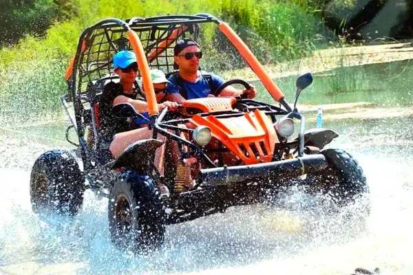 Book your Alanya Buggy Safari tour! Enjoy an ATV adventure excursion on muddy off-road forest trails. Perfect trip for beginners! Transfer included.