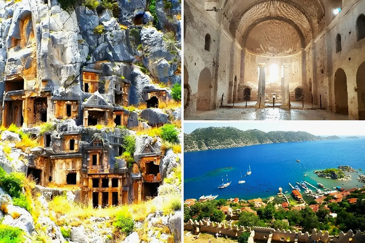 Unforgettable day trip to Myra's tombs, St. Nicholas Church, and a boat trip over the Sunken City of Kekova.